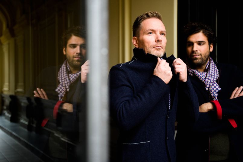 Zwei stylische Männer in Leipzig